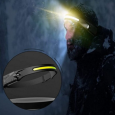 충전식 헤드 랜턴 아웃도어 라이딩 낚시용 밴드형 헤드 랜턴 캠핑용 등산용 야간