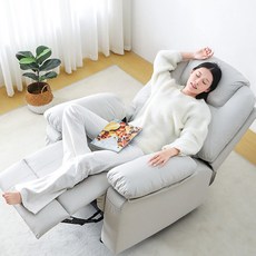 돌아라 1인용 쇼파 안락의자 초대 각도조절 리클라이너, 그레이