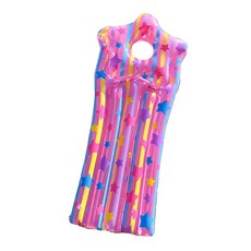 O 星星兒童浮排 贈繫繩 水上遊戲 充氣浮排 兒童泳池星星造型, 粉色, 1個