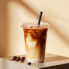 국산형 98파이 16온스 아이스컵 + 평뚜껑 세트, 1세트, 100개, 510ml