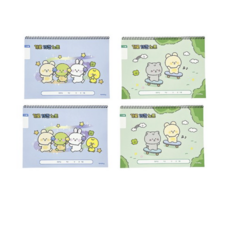 아이비스 초등 슬림 쓰기 노트 15칸 가로형, 랜덤발송 (1EA), 4개
