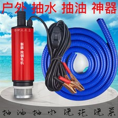 直流潛水泵 澆菜園林噴灑 48V/60V通用型電動車電瓶車抽水機, 新款12伏紅色 150w純銅電機 5米綫,齣廠標配 泵+綫+濾網