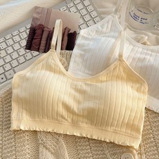 發育期內衣女固定一體式吊帶背心運動初高中生抹胸無鋼圈防下垂