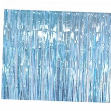 홈파티데코 파티 커튼 라이트블루 이벤트장식 아동생일파티 홈파티장식, 본상품