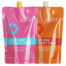 새롬 엘르 칼라(Calla) 볼륨 매직스트레이트크림 1제500ml+2제500ml 액상, 1개