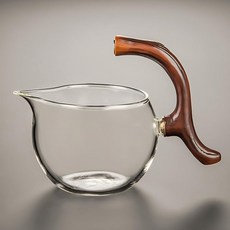 Lazy Kungfu 드립 찻주전자 부품 및 액세서리 내열성 티 세트 자석 물 흐름용 반자동 유리 찻주전자 슈트 나무 유리 찻주전자 세트 (Fubaobao GongCup), Lazy Kungfu 드립 찻주전자 부품 및 액세서리,