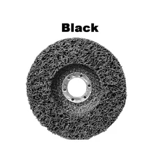 1PCS100/115/125mm 산호 디스크 폴리 스트립 앵글 그라인더 페인트 녹 제거를 다이아몬드 휠 플랩 Clean Ab, 01 black, 03 100x16mm, 01 1pcs, 1개