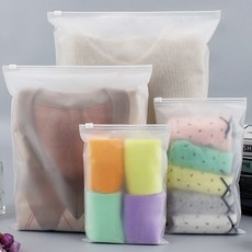 엔빙 슬라이드 지퍼백 수납정리 여행용 옷보관지퍼백 반투명, 15매입, 1개