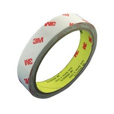 3M 工業用雙面膠 A-02 (18mm*5.5Y) 美國進口 專業級, 1個, 白