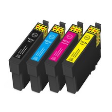 모노테크 엡손 호환잉크 세트 73N, 1세트, 검정+파랑+빨강+노랑