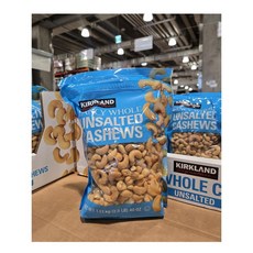 Kirkland Signature 커클랜드 무염 캐슈넛, 1.13kg, 2개