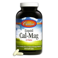 Carlson 液態鈣鎂軟膠囊, 1個, 250 件