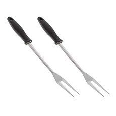 빅 스테인리스 스틸 스테이크 카빙 포크 - 2개 팩 길고 튼튼한 고기 터닝 바베큐용 조리기구 128526, 빅 스테인리스 스틸 스테이크 카빙 포크 - 2개 팩 길
