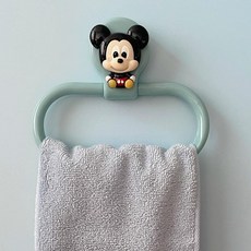 누마 캐릭터 어린이집수건걸이 유치원 귀여운 손수건 후크 거치대 욕실 행거 타월걸이 접착식 타올걸이, 1개, 미키