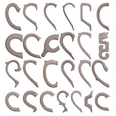 도자기석고틀 손잡이 손잡이 도예 틀 꽃병 화분 장식, 핸들 몰드 No.50, 1개