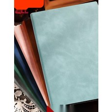 사무용 회의 노트 A5 소프트커버 심플 가죽 다이어리, 4. 다크그레이