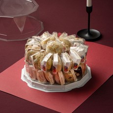 호미루 명절선물 떡케이크 당일생산 모듬수제떡케이크 3호 (7-8인용) 떡케익 성탄절 생일선물 환갑 칠순 회갑 부모님선물 영양찰떡, 1박스, 3.5kg