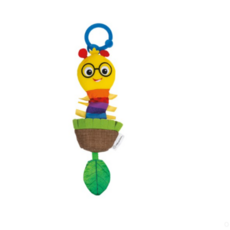 베이비아인슈타인 부르르 애벌레 유모차 카시트 고리 장난감, 혼합색(mix), 2개