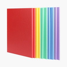 만들기재료 A4 혼합색 보드롱 5T 10장, 21x30／혼합색(10장