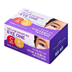 코튼데이 아이원 눈 청결티슈 더블비타민 릴렉싱 나이트케어 100p, 1세트
