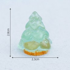 微景小舖 聖誕夜光聖誕樹，微景觀園藝DIY盆栽佈置, 2號綠色, 綠色
