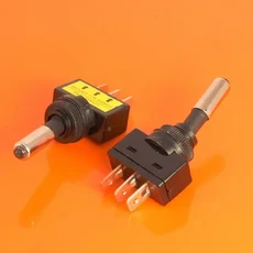 1/10PCS LED 토글 스위치 온/오프 직사각형 3핀 12V 20A 패널 자동차 밴 대시보드 SPST, 04 1PCS, 03 Blue