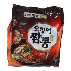 오징어짬뽕(멀티) 124Gx5입(주)농심, 1세트
