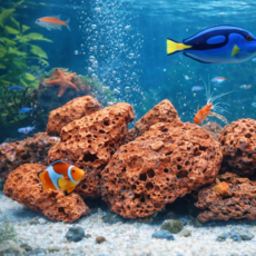 비쥬마켓 어항 화산석 어항바닥재 어항여과재 + 망 포함, 2개