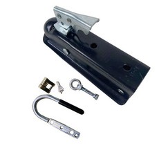 트레일러견인장치 캠핑카 견인장치 트레일러, 1개, 블랙 금색잠금 1개+링+손잡이