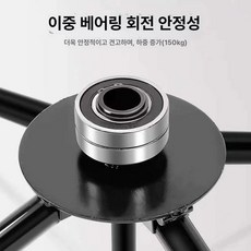 비닐수거기 폐비닐 무동력 롤러 부직포 리와인더 연결 관개 로더 수동 회수기, 블랙 이중축형, 1개