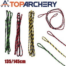 16 가닥 68/70 인치 리커브 활 양궁 교체 Bowstring 롱 보우 스트링 슈팅 사냥 액세서리, 04 68inch green, 1개