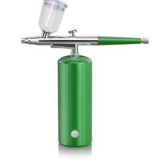 그린 수분주입 미스트기 | 휴대용 얼굴 고주파 갈바닉 | 홈케어 수분관리기 피부탄력, 녹색