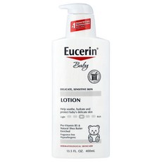 Eucerin 베이비 로션 연약한 피부 및 민감성 피부 향료 무함유 400ml(13.5fl oz) Eucerin (유세린)