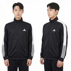 아디다스 져지 트랙탑 3S 티로 집업 트레이닝 자켓 남성 데일리 운동복
