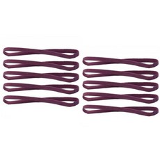 10Pcs 여성용 흡수 밴드 축구 요가 순수 헤어 미끄럼 방지 탄력 고무 얇은 스포츠 남성, 10pcs rple
