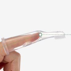 베이비클라우드 실리콘 손가락 아기 칫솔 2개입, 2개, 1개입, 단일