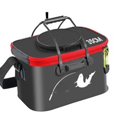 낚시바구니 물고기 보관 포켓 살림통 활어통 양동이, 1개, 30cm 랜덤색상 접이식