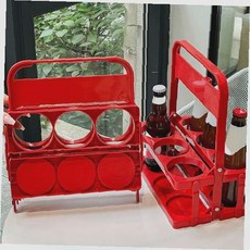 접이식 구조 휴대용 음료 홀더 야외 나들이 캠핑 피크닉 다회용 컵 거치대 손잡이, 1개, SIS-854 음료수캐리어(접이식)_01.그린