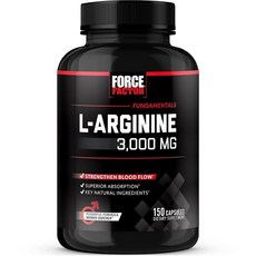 Force Factor L-아르기닌 3000mg 산화질소 보충제 150정 바이오페린 함유, 1