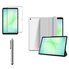 케이스나라 갤럭시탭 A11 플러스 / A11 호환 클리어 투명 케이스 북커버 A11+, 라이트그레이, 1개