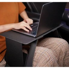 Kismetic 접이식 차량용 멀티 테이블, 차량테이블 블랙, 1개