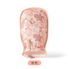 漏指搓澡巾可愛鴨卡通搓澡加厚搓背磨砂洗澡下泥不痛手套沐浴澡巾, 1個, 1個裝, 快樂鴨粉色:如图