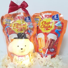 화분마당 화이트데이 큐티퍼피 LED 백구 강아지 무드등 막대사탕, 1개, 190g