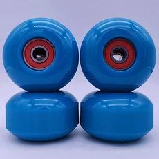 스케이트보드부품 롱보드 스케이트보드 베어링 롤러 스케이트 휠 스트리트 크루즈 호버 보드 액세서리 세트당 4 개, 7) Blue, 7) Blue