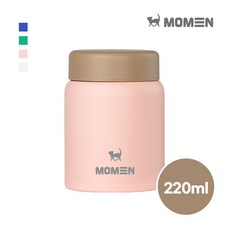 모멘 미니 이유식 보온병 304스테인리스 보온보냉 미니 푸드자 미니죽통, 핑크, 1개, 220ml