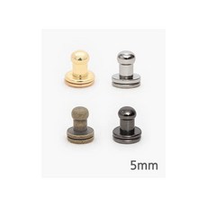 퀼트스타 장식 여밈용 솔트레지 5mm_4컬러, 골드, 2개