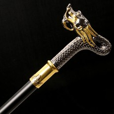 지팡이검 호신용 등산 약초꾼 소품용 지팡이, 1개, A_용머리 지팡이