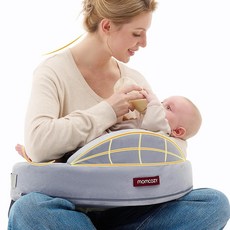 Momcozy 수유 쿠션|메모리폼 수유 베개 아기 베개 안는 베개 | 안전 펜스 부착 큰 사이즈 | 인체공학적 설계로 쾌적 | 전체 체형 대응 세탁 가능한 커버
