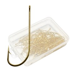 씨케이 / 24K 순금 도금 갈치 훅 / 행운을 부르는 순금의 기!! / 덕용 포장 케이스 / 확실한 조과 / 여러 번 사용에도 변함 없은 색상과 바늘 끝, 50개입, 1개