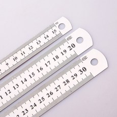 30cm 철자 스틸 쇠 스텐 인치 자, 1개, 상세페이지 참조